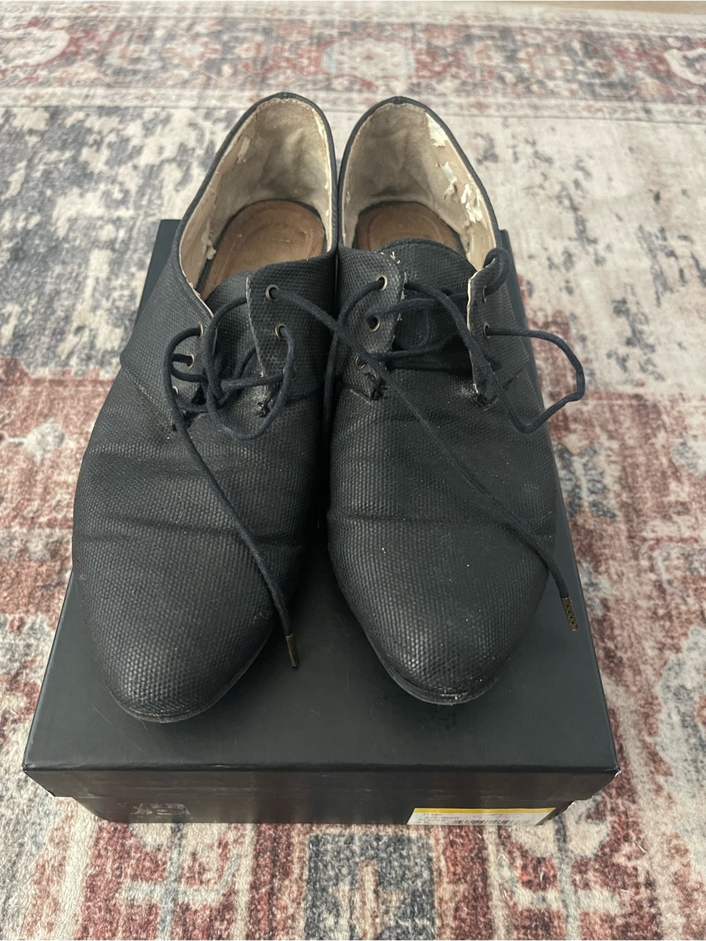Black Lace-Up Dress Shoes